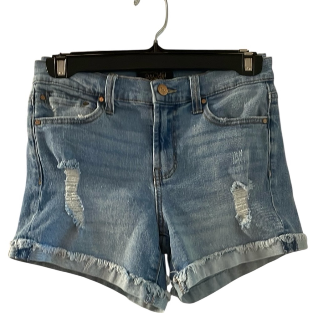 Rachel Rachel Roy Cuffed Distressed Jean Shorts 2/26 EUC